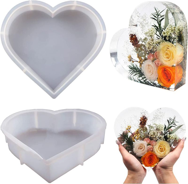 Photo 1 of Resin Silicone Molds Large Heart 