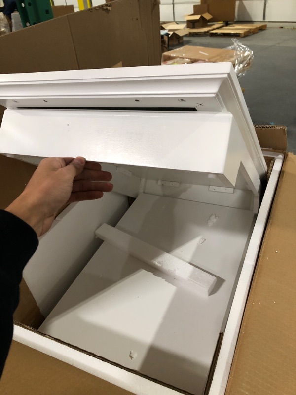 Photo 1 of ***SEE NOTES*** Teamson Home St. James Bathroom Storage Freestanding Floor Linen Cabinet, White