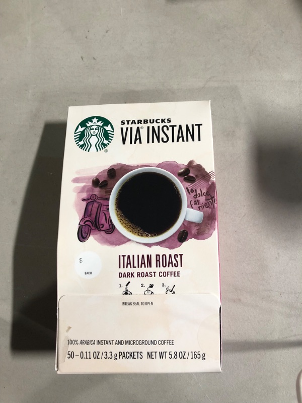 Photo 2 of Starbucks® VIA™ Ready Brew Coffee, 3/25oz, Italian Roast, 50/Box