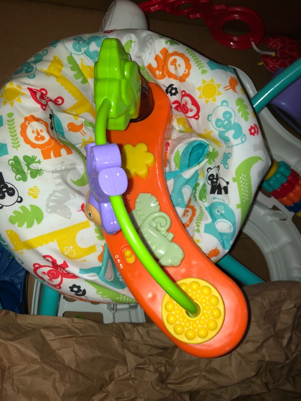 Photo 1 of Fisher-Price Animal Activity Jumperoo, Blue, One Size, 1 Count (Pack of 1)