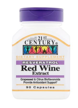 Photo 1 of 21st Century Resveratrol Red Wine Extract - 90 Capsules