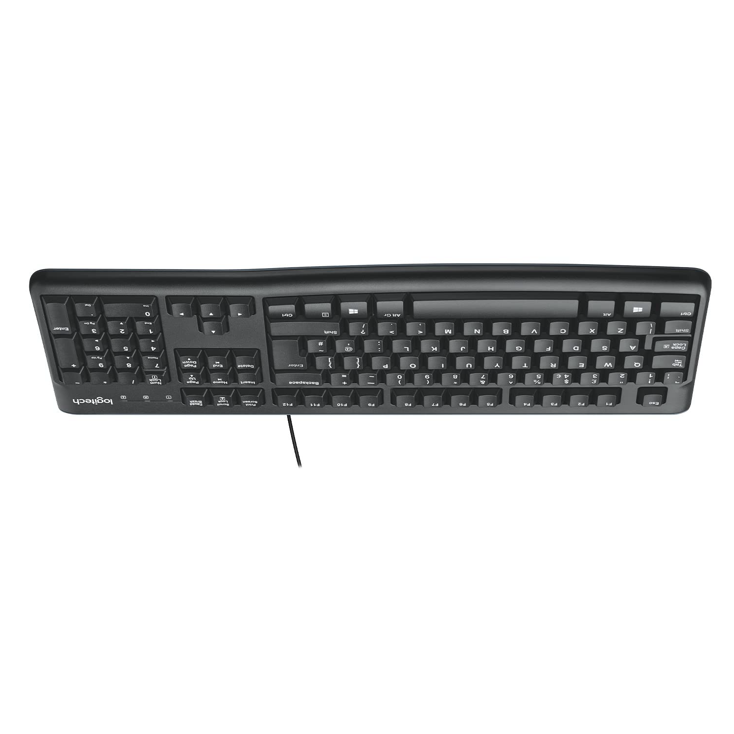 Photo 1 of Bundle-Logitech K120 USB Wired Standard Keyboard and 1 pack Cool silicone Airpro case- Yellow