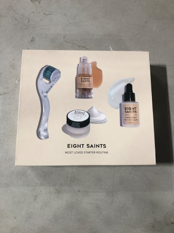 Photo 2 of **** used** Eight Saints Skincare Most Loved Skincare Set, Face Wash, Vitamin C Face Serum, Vitamin C Face Cream, Gift Set