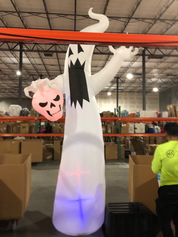 Photo 2 of 12 FT Tall Inflatable Ghost Decoration 