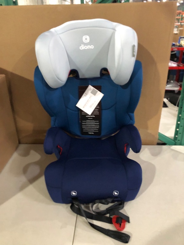 Photo 2 of Diono Cambria 2 XL, Dual Latch Connectors, 2-in-1 Belt Positioning Booster Seat, High-Back to Backless Booster with Space and Room to Grow, 8 Years 1 Booster Seat, Blue 2020 Blue