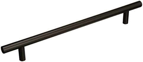 Photo 1 of Amerock | Cabinet Pull | Black Bronze | 7-9/16 inch (192 mm) Center to Center | Bar Pulls | 1 Pack | Drawer Pull | Drawer Handle | Cabinet Hardware