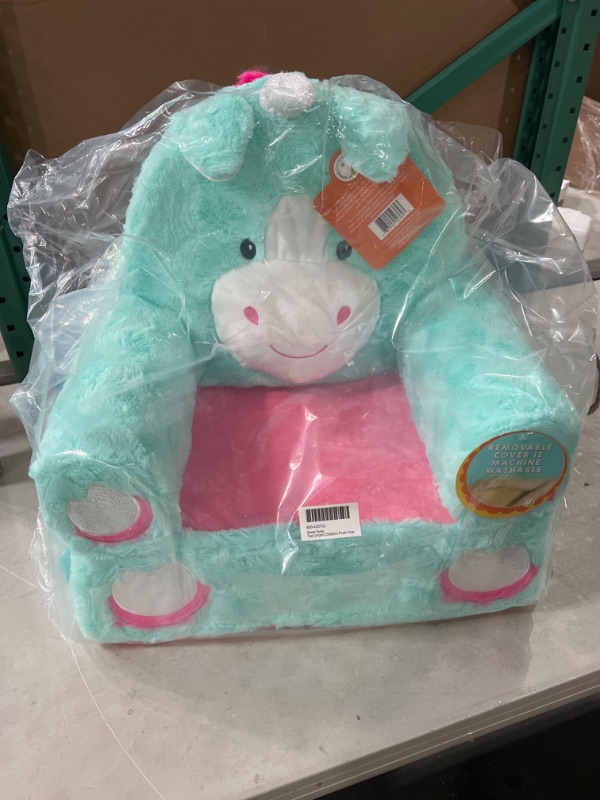 Photo 2 of Animal Adventure | Sweet Seats | Teal Unicorn | Soft Plush Children's Chair