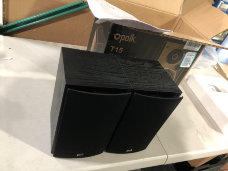 Photo 2 of Polk Audio T15 Bookshelf Speakers Pair Black