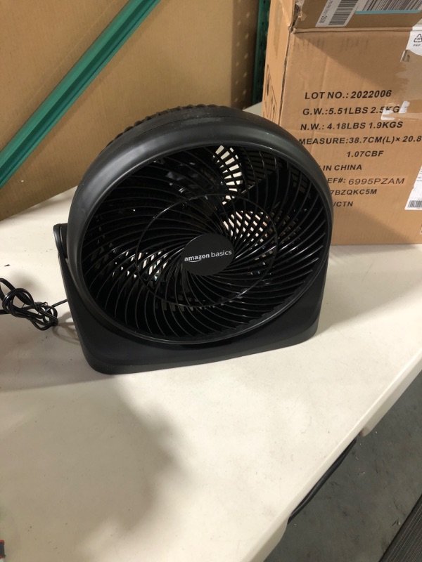 Photo 2 of Amazon Basics 3 Speed Small Room Air Circulator Fan, 11-Inch 11-Inch Air Circulator Fan