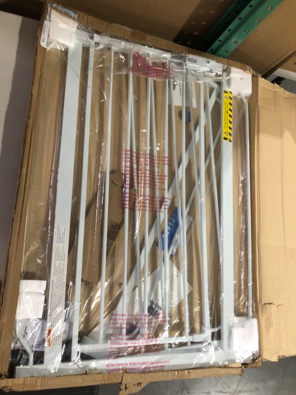Photo 1 of Regalo 37-Inch Extra Tall and 49-Inch Wide Walk Thru Baby Gate, Includes 4-Inch and 12-inch Extension Kit, 4 Pack of Pressure Mount Kit and 4 Pack of Wall Mount Kit