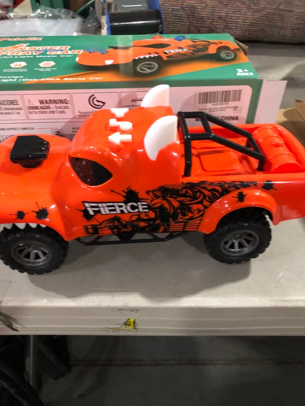 Photo 1 of Dinosaur Toys for Boy Toys - Dino Monster Spray Truck for Boys | Dynamic Kids Toys with Three Modes Game Spray Light | Toddler Toy Cars for Age 3 4 5 6 7 Boy Girl Gift | Dinosaur Toys for Kids 3-5 5-7 Orange