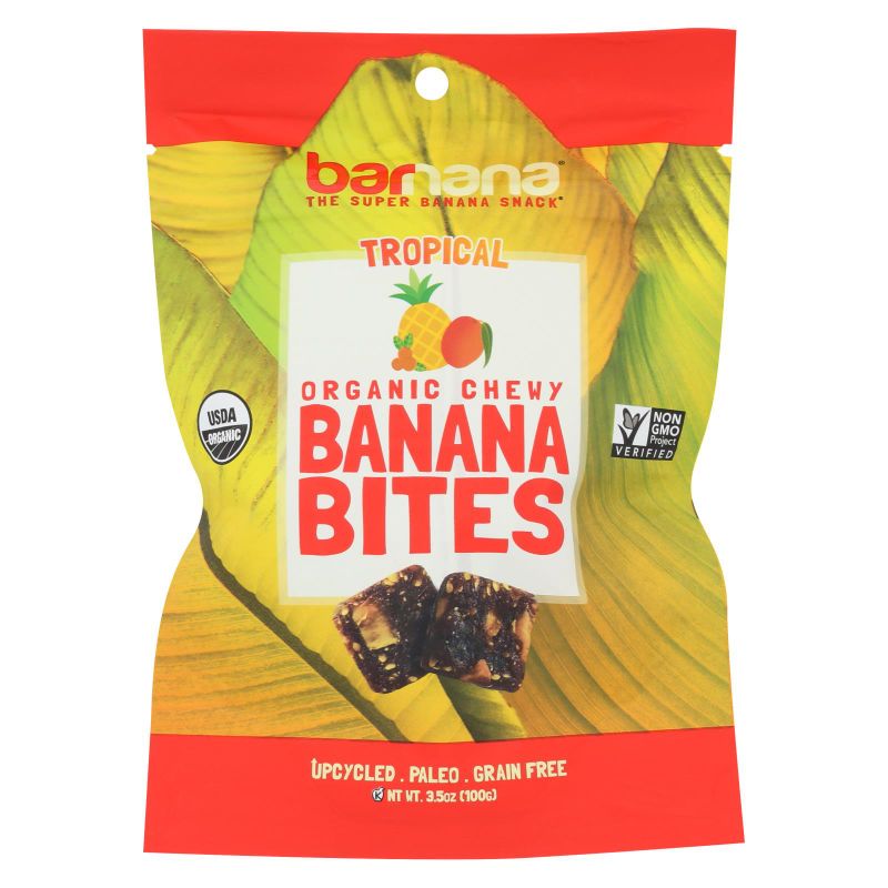 Photo 1 of (12) Barnana Organic Chewy Banana Bites Mango Goldenberry 3.5 Oz