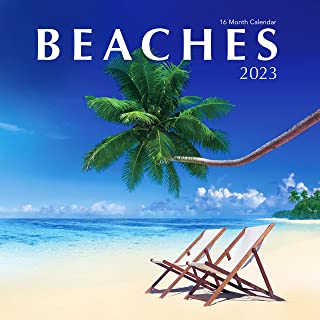 Photo 1 of Office Supplies Bundle: (1) Beaches 2023 calendar and (1) 13 tab file folder