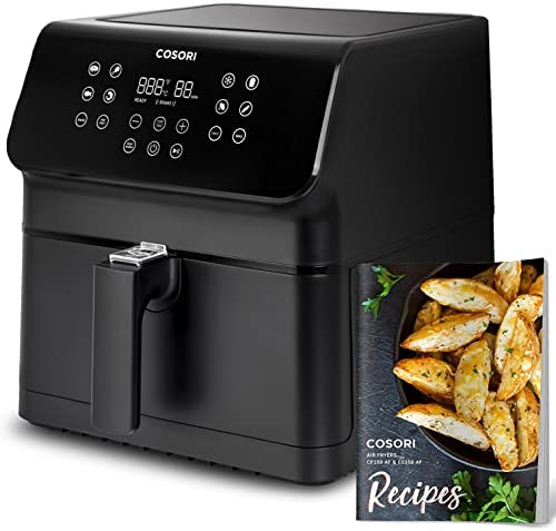 Photo 1 of COSORI Pro II Air Fryer Oven Combo, 5.8QT Max Xl Large Cooker with 12 One-Touch Savable Custom Functions, Cookbook and Online Recipes, Nonstick and Dishwasher-Safe Detachable Square Basket