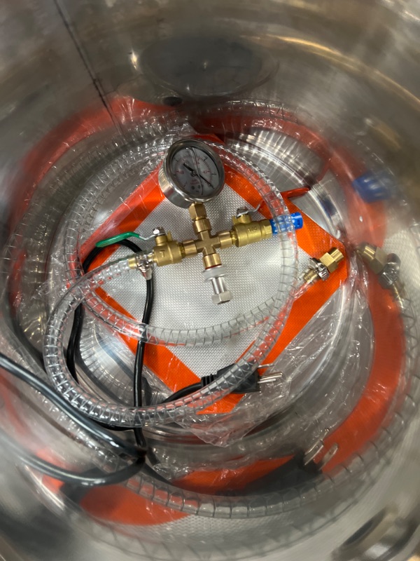 Photo 2 of 
AUTOGEN 5 Gallon Vacuum Chamber Kit Tempered Glass Lid with 4 CFM Single Stage Vacuum Pump HVAC, Perfect for Stabilizing Wood, Degassing Silicones, Epoxies and Essential Oils