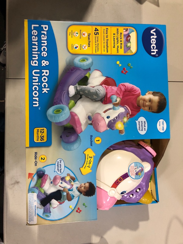 Photo 2 of VTech Prance and Rock Learning Unicorn, Multicolor