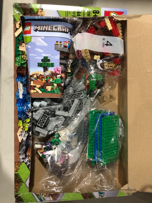 Photo 2 of LEGO Minecraft The Crafting Box 3.0 21161 Minecraft Brick Construction Toy and Minifigures, Castle and Farm Building Set, Great Gift for Minecraft Players Aged 8 and up (564 Pieces)