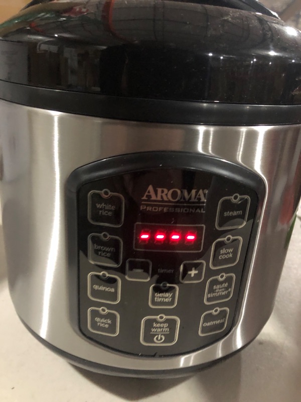 Photo 2 of Aroma Housewares ARC-954SBD Rice Cooker, 4-Cup Uncooked 2.5 Quart, Professional Version