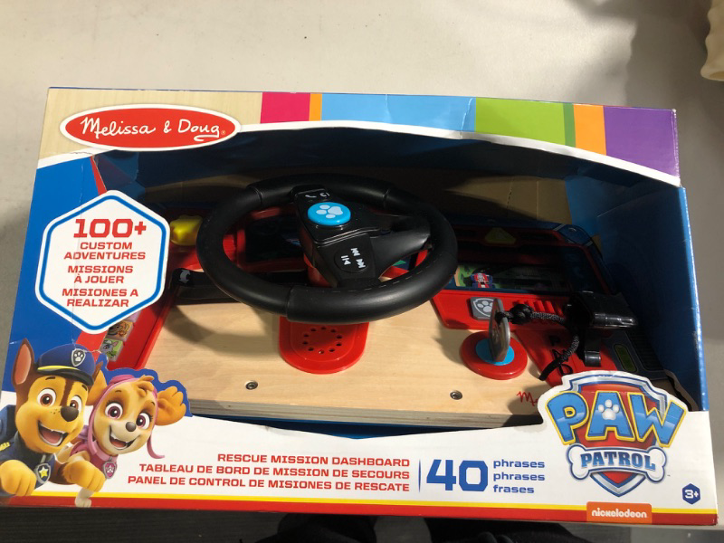 Photo 2 of Melissa & Doug PAW Patrol Rescue Mission Wooden Dashboard & PAW Patrol Children's Book