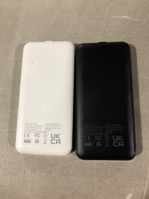 Photo 2 of 2-Pack Miady 10000mAh Dual USB Portable Charger