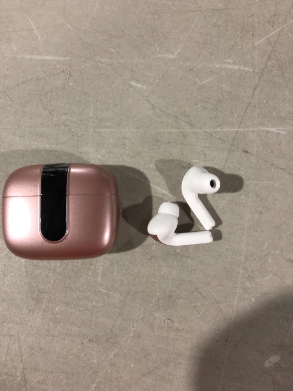 Photo 3 of TAGRY Bluetooth Headphones True Wireless Earbuds 60H rose pink and white 