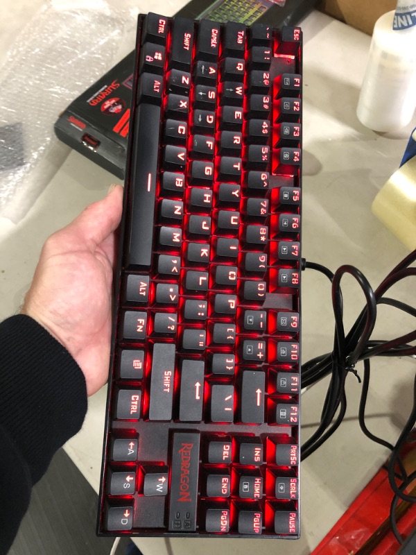 Photo 3 of Redragon K582 SURARA RGB LED Backlit Mechanical Gaming Keyboard with104 Keys-Linear and Quiet-Red Switches.  * Open box, no visible damage or defect. * 