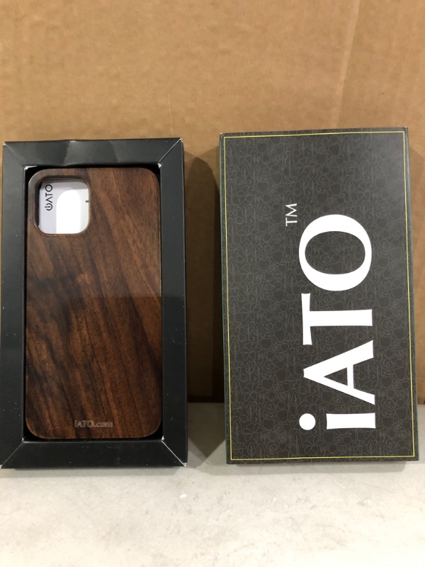 Photo 2 of iATO iPhone 11 Pro Wood Case. Natural Walnut Wooden Minimalistic Cover Unique and Classy Woodgrain Accessory for iPhone 11 Pro 5.8 inch.
* Open item, no visible damage or defect. * 