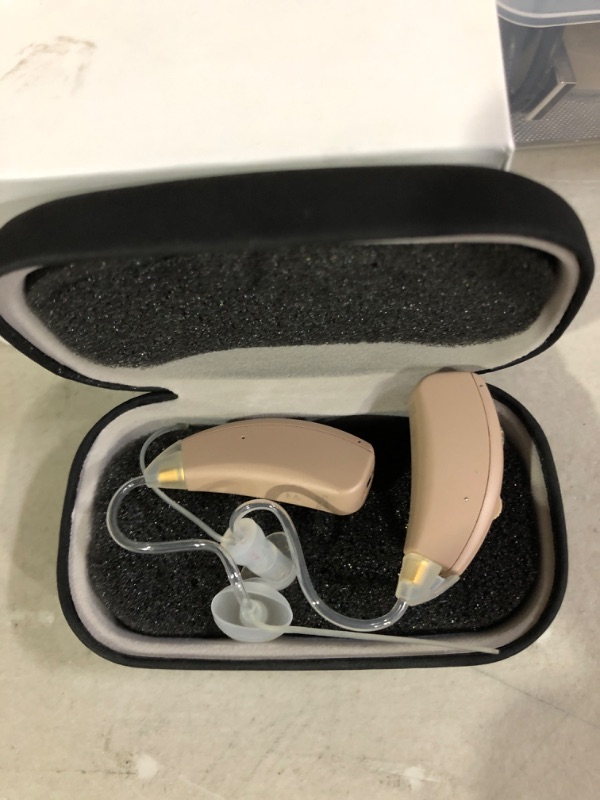 Photo 3 of Maihear Rechargeable Hearing Aids for Adults Seniors Sound Amplifiers Device Hearing Assist. 
* Open box, no visible damage or defect. * Unable to test - requires charge. 