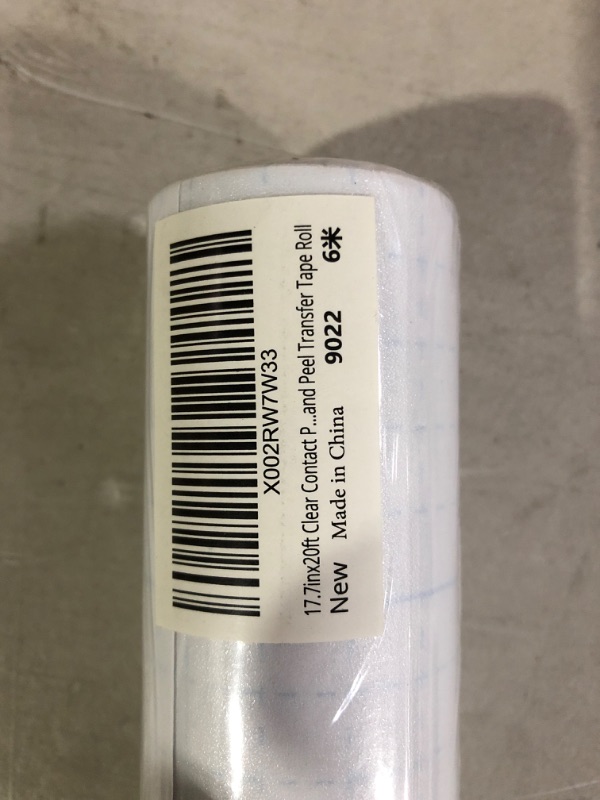 Photo 3 of Heroad Brand Clear Contact Paper Multipurpose Adhesive Liner 17.7inx20ft/Roll 17.7"x20ft
* Used, no visible damage or defect.