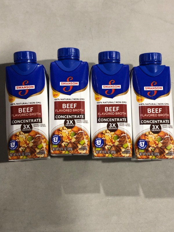 Photo 2 of   Swanson Broth, Beef Flavored, 4 Concentrate - 8 fl oz