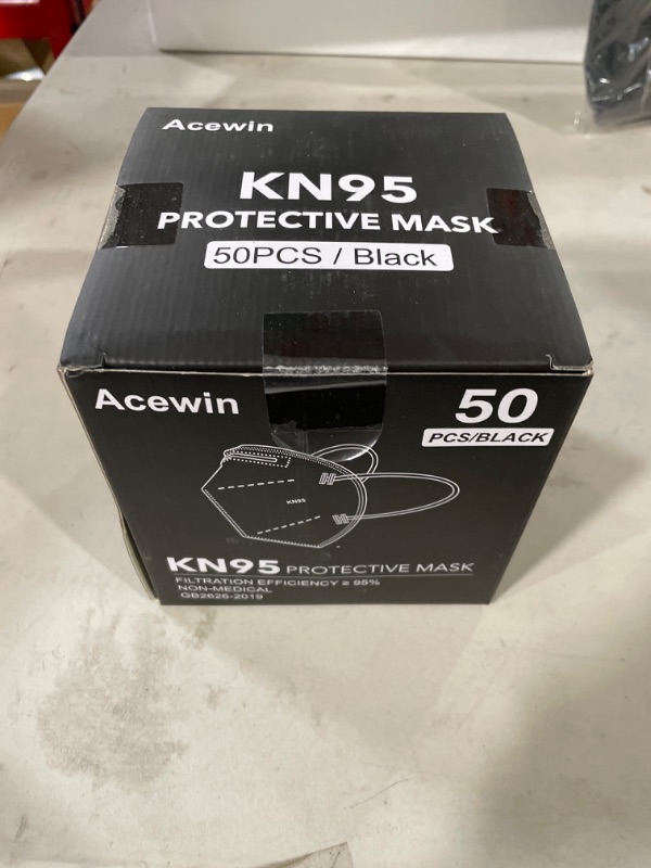 Photo 2 of Acewin KN95 Face Mask, 50 Pack Cup Dust Safety Face Masks, 5-Ply Breathable and Comfortable Safety Mask