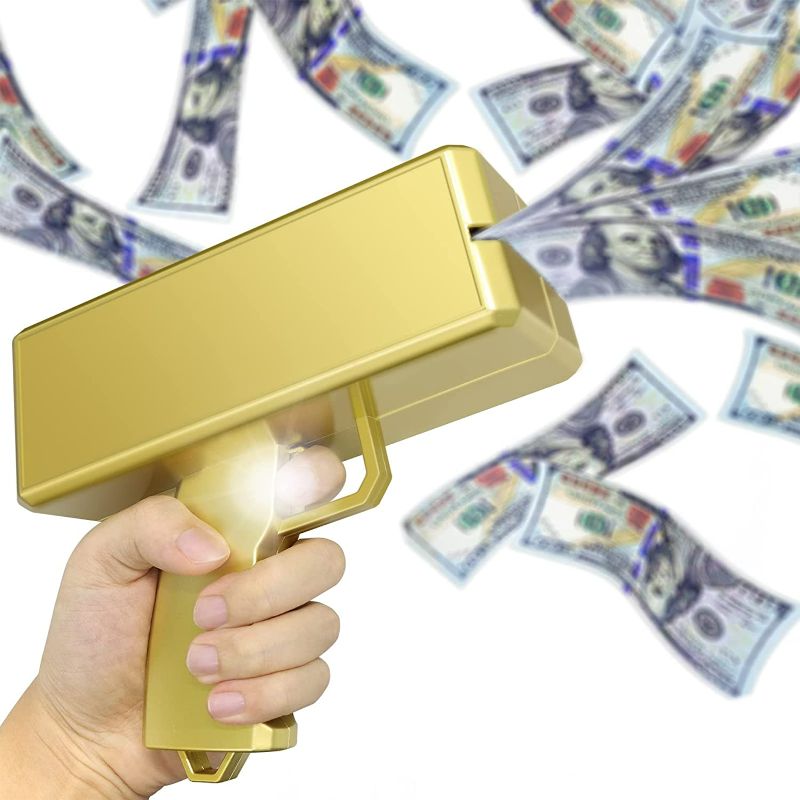 Photo 1 of Alagoo Super Money Guns Paper Playing Spary Money Gun Make it Rain Toy Gun, Handheld 