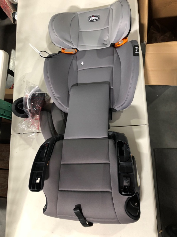 Photo 2 of Chicco KidFit ClearTex Plus 2-in-1 Belt-Positioning Booster Car Seat, Backless and High Back Booster Seat, for Children Aged 4 Years and up and 40-100 lbs. | Drift/Grey KidFit Plus with ClearTex® No Chemicals Drift/Grey