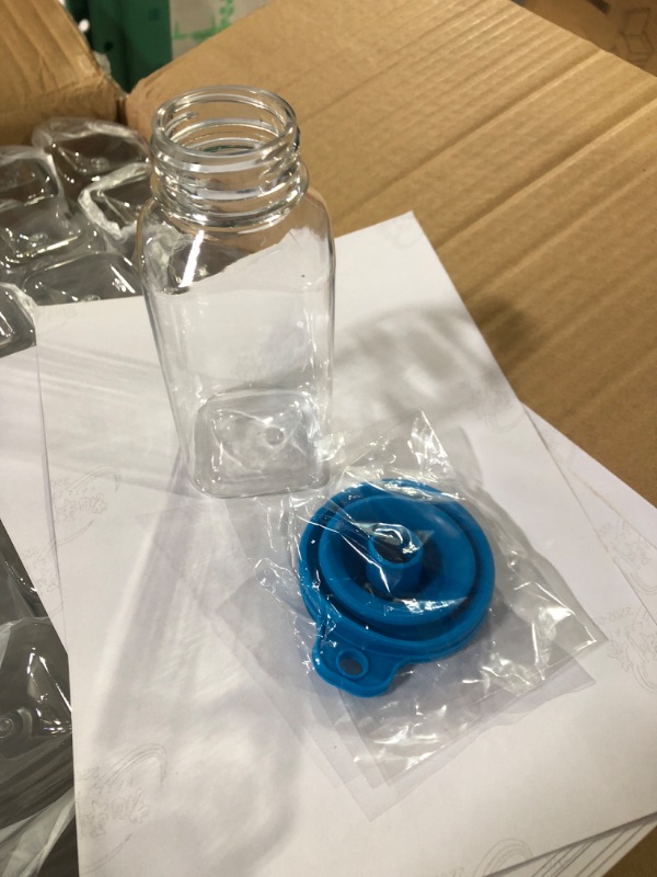 Photo 3 of Tomnk 100pcs 8oz Empty Plastic Juice Bottles 