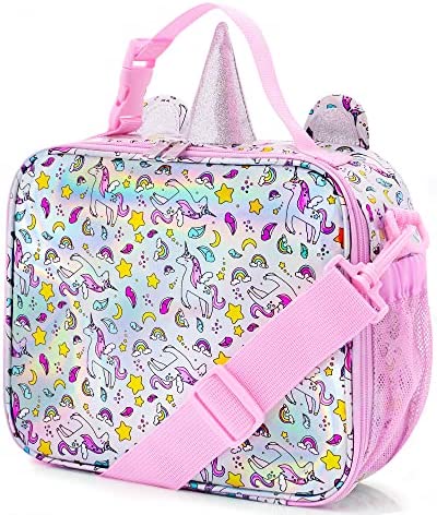 Photo 1 of Unicorn Girls Lunch Box Kids Lunch Box - Kids Lunch Bag Kids Insulated Lunch Bag for Kids - Unicorn Lunch Box for Girls - Lunch Boxes for Kids Kid Lunch Box Toddler Lunch Box for Daycare Kids Lunchbox