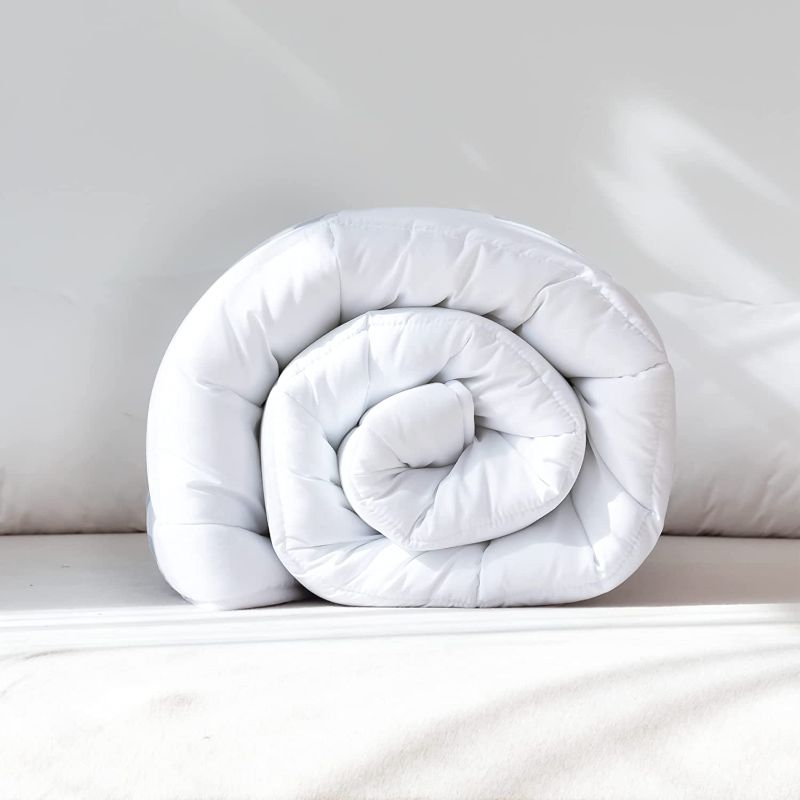 Photo 1 of Beamlike Bed Comforter 300, Quilted Duvet Insert - Comforter104"x96") White