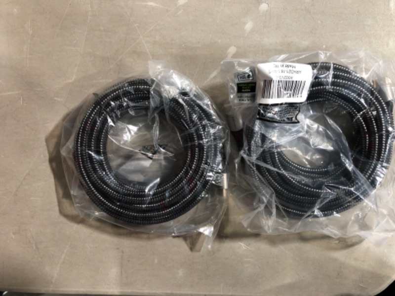 Photo 2 of Pack of 2 8K HDMI 2.1 Cable (Certified) 16.5 feet,Adoreen 48Gbps Braided HDMI Cord(1.5ft to 16.5ft) for 8K@60Hz 4K@120Hz 2K 1080P, Dynamic HDR, eARC HDCP2.2 Compatible PS5,PS4,Xbox,HD TV with 5 Cable Ties(5m) 16.5ft-1PK