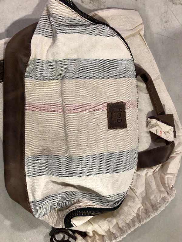 Photo 2 of Hide & Drink, Artisan Canvas Lunch Bag, Organizing Tote Bag, Work & School Essentials, Picnic Accessories, Handmade Includes 101 Year Warranty :: Rojo Moreno Rojo Moreno Raw Canvas 