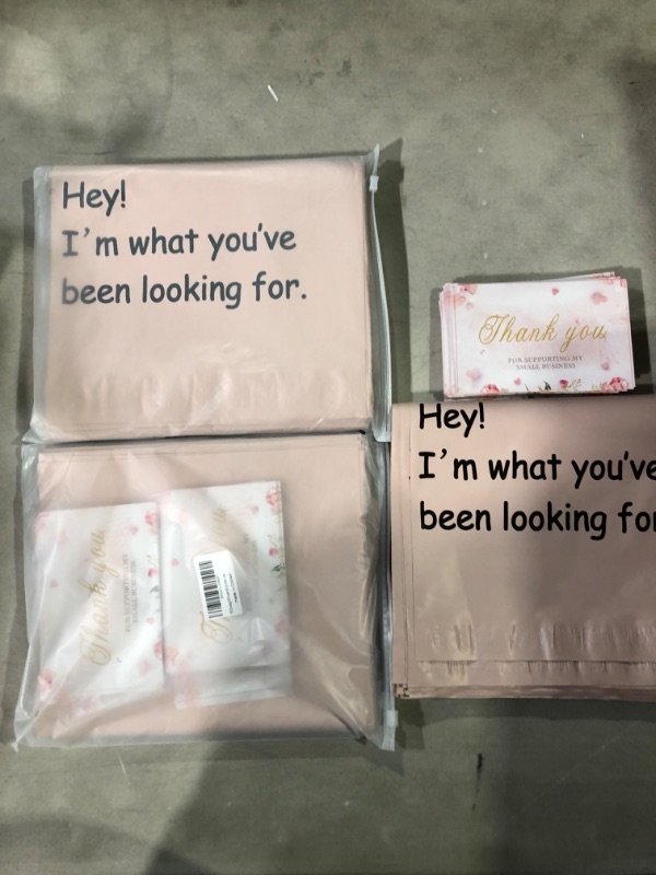 Photo 2 of 3 packs
50Pcs Poly Mailers 10x13 Inch with 50Pcs Thank You Cards, Packaging Bags for Small Business, Shipping Bags for Clothing, Small Business Packaging Suppilies pink
