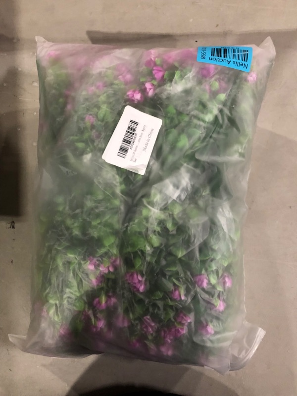 Photo 2 of Dolicer 20 Bundles Artificial Flowers for Outdoors, Fake Mums Outdoor Plants with Fake Flowers, Fake Outdoor Fake Flowers, Artificial Shrubs for Outdoor Planters Front Porch Wedding Decor, Magenta Magenta 20 Bundles