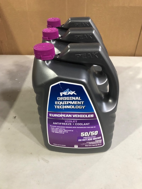 Photo 2 of ((Pack Of 3)) Peak OEM European Violet 50/50 Antifreeze