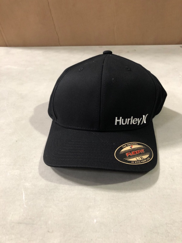 Photo 2 of Hurley MHA0007610 Men's Corp Hat Large-X-Large Black/White