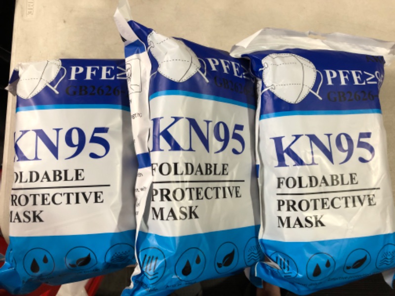 Photo 1 of akgk KN95 Face Mask 50 PCS, Breathable Protection Masks 3pk