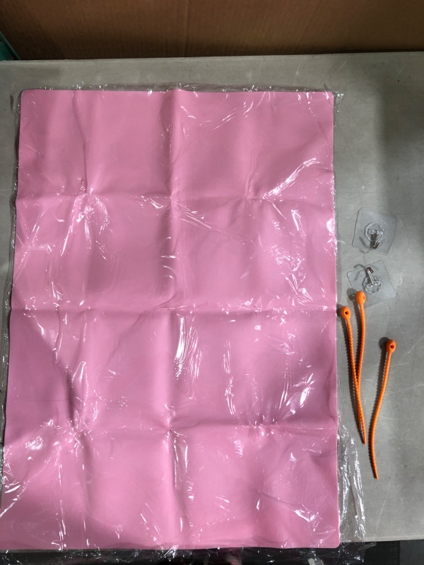 Photo 2 of ANFU Stove Cover, Stove Top Cover for Electric Stove & Washer and Dryer, Prevent Scratching Glass Top Protector, Waterproof Stove Gap Foldable Boiler Silicone Pad (27.6*19.7*0.04inch, Pink) 27.6*19.7*0.04 inch Pink