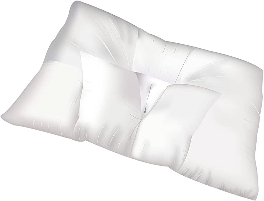 Photo 1 of Arc4life Traction Pillows for Sleeping with Pillow Covers - King, Queen, Travel Bed Size Pillows, Side and Back Sleeper with Zip Protectors, Cervical Traction (Medium: 24" x 17")