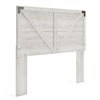 Photo 1 of ***SEE CLERK NOTES***
Signature Design by Ashley Shawburn, Modern Farmhouse Headboard, Whitewash, Size Full