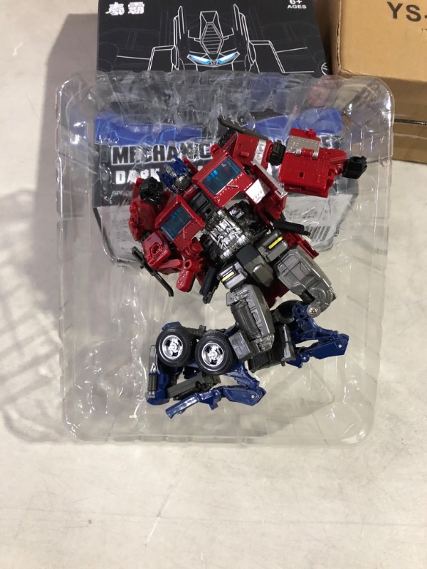 Photo 2 of QCKJ Car Robot Toys,Deformation Robot Toy,Alloy Deformed Car Robot Toys, Optimus Action Figure with Weapon for Boy (Optimus Prime) Classic-1