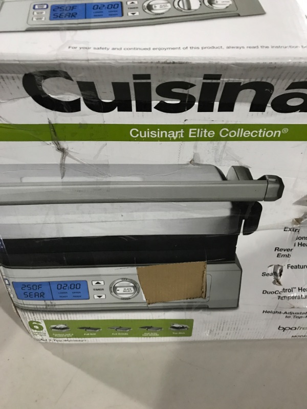 Photo 1 of Cuisinart GR-300WSP1 Elite Griddler, Stainless Steel