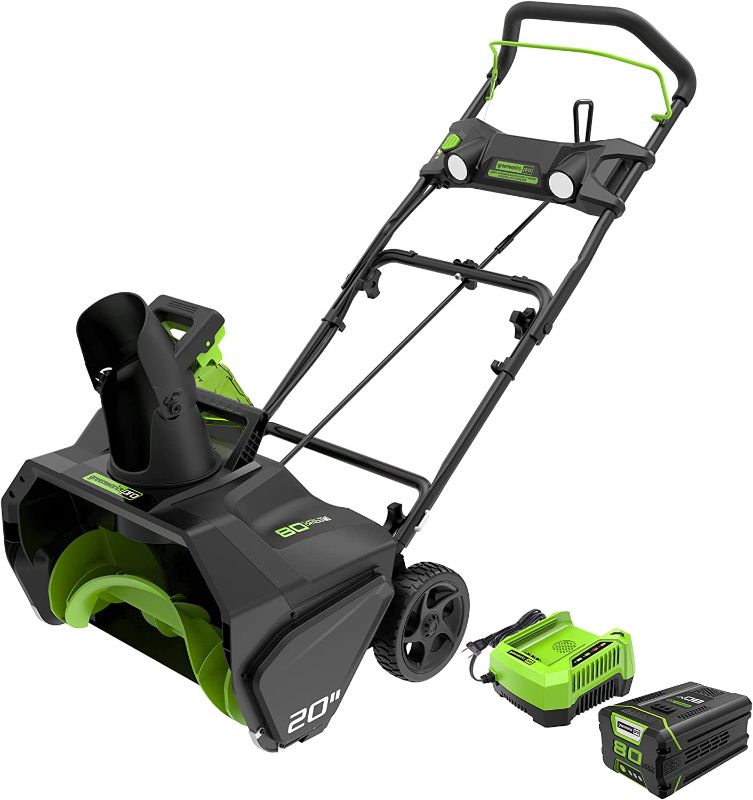 Photo 1 of Greenworks Pro 80V 20-Inch Snow Blower with 2Ah Battery and Charger
