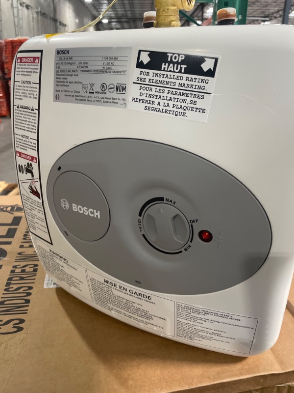 Photo 2 of Bosch Electric Mini-Tank Water Heater Tronic 3000 T 2.5-Gallon (ES2.5) - Eliminate Time for Hot Water - Shelf, Wall or Floor Mounted 2.5 Gallon